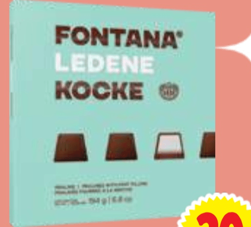 Bonboniera Fontana Kraš 194 g - Akcija v trgovini E.Leclerc