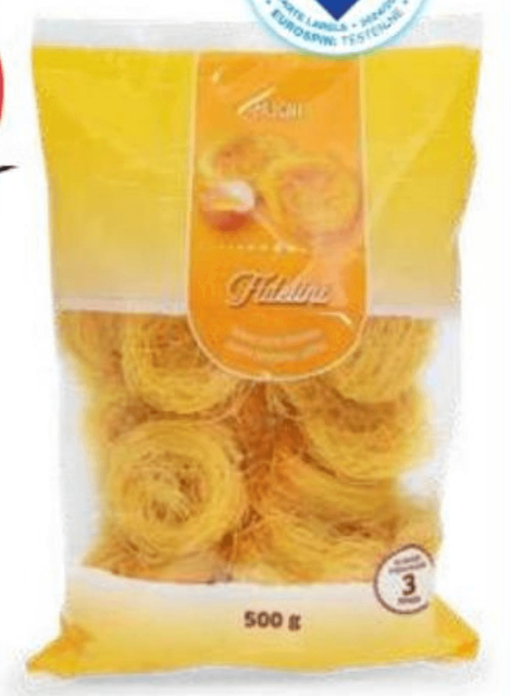 Jajčni fidelini 500 g - Akcija v trgovini Eurospin