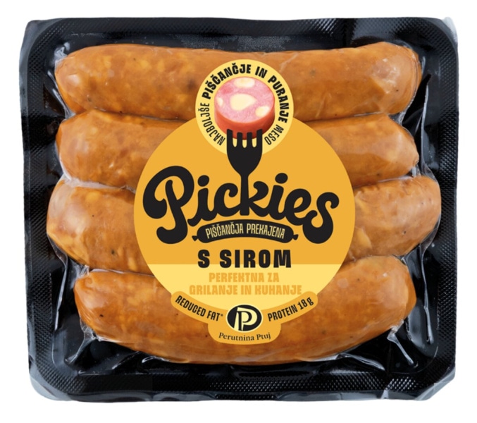 Prekajena klobasa Pickies 370 g Perutnina Ptuj - Akcija v trgovini Jager