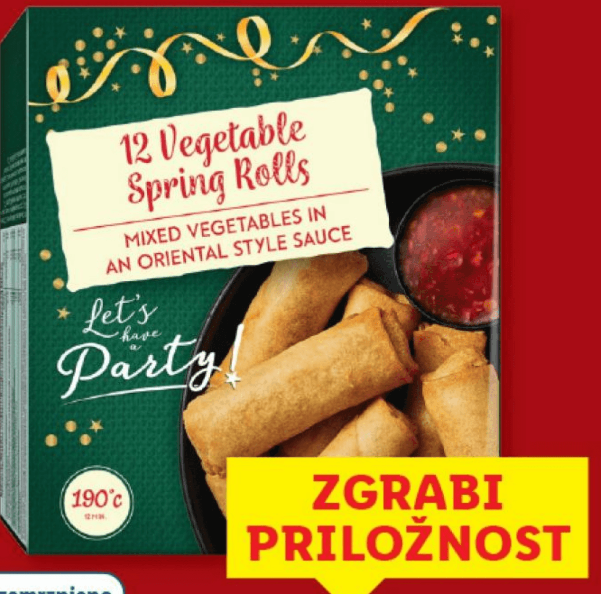 Spomladanski zavitki z zelenjavo 216 g - Akcija v trgovini Lidl