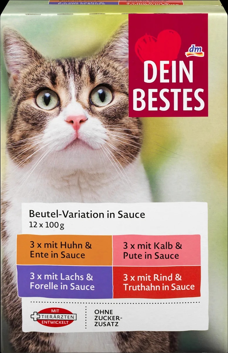 Dein Bestes popolna hrana za odrasle mačke 500 g - Akcija v trgovini Dm