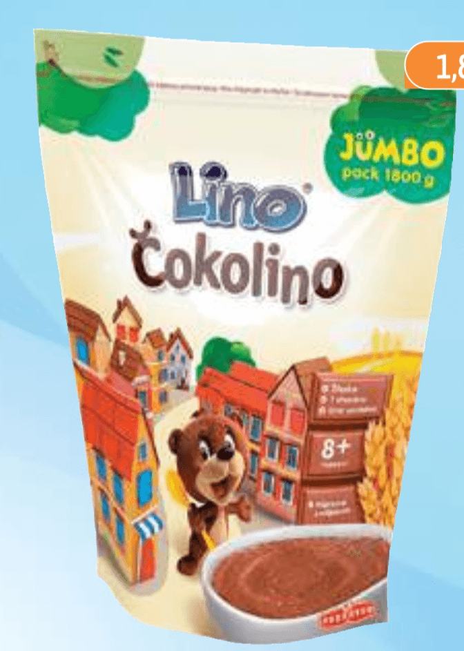 Žitna kašica Čokolino 1.8 kg - Akcija v trgovini E.Leclerc