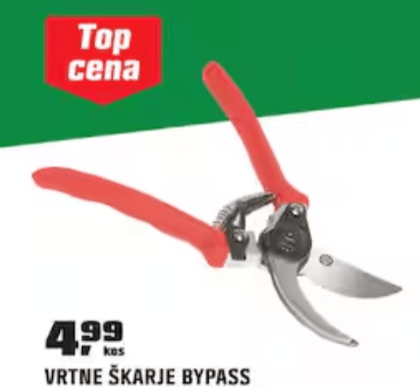 Vrtne škarje Bypass - Akcija v trgovini Obi