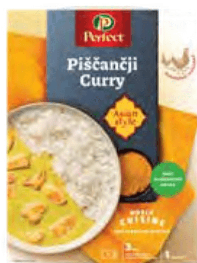 Perfect Piščančji Curry 350 g - Akcija v trgovini Jager