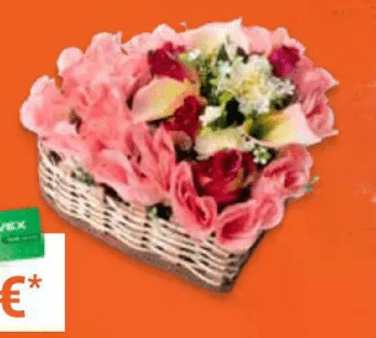 Svileni aranžma SRCE ali KRIŽ - Akcija v trgovini Pevex