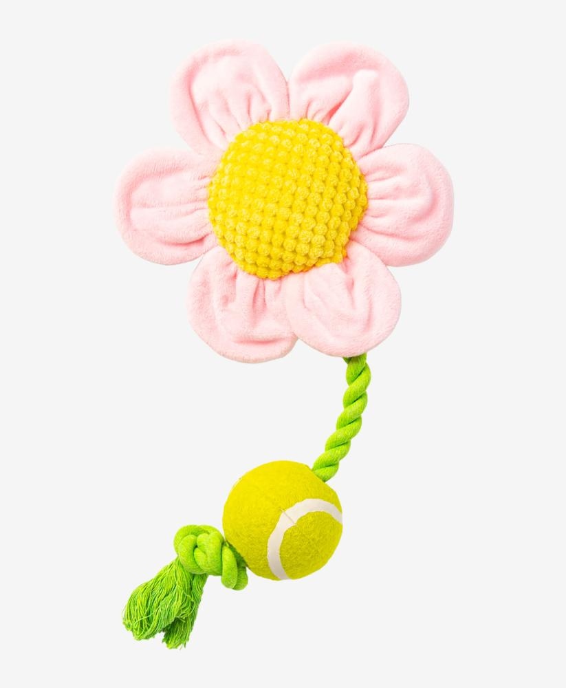 Igrača za pse v obliki rože z žogo - Akcija v trgovini Pepco