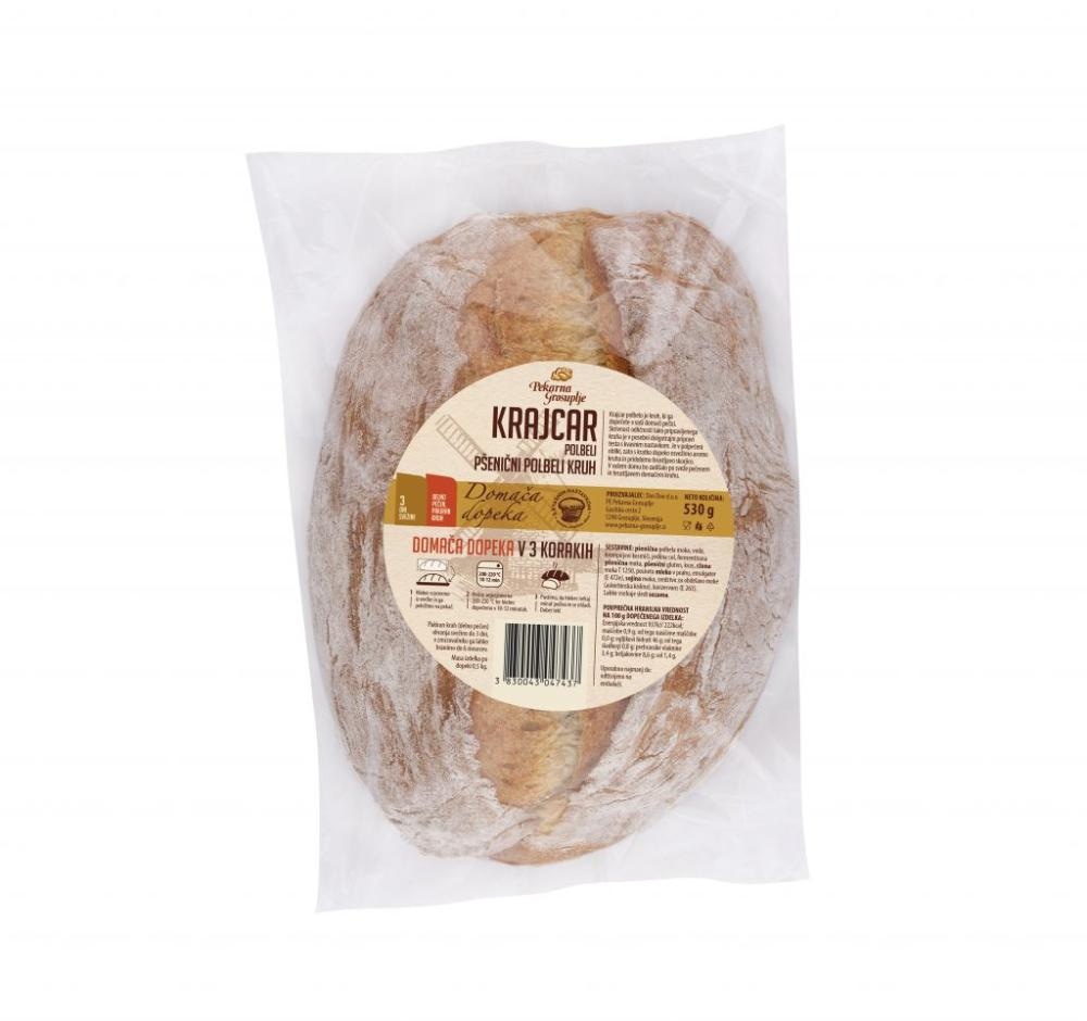 Kruh polovičke 400 g Pekarna Grosuplje - Akcija v trgovini Mercator