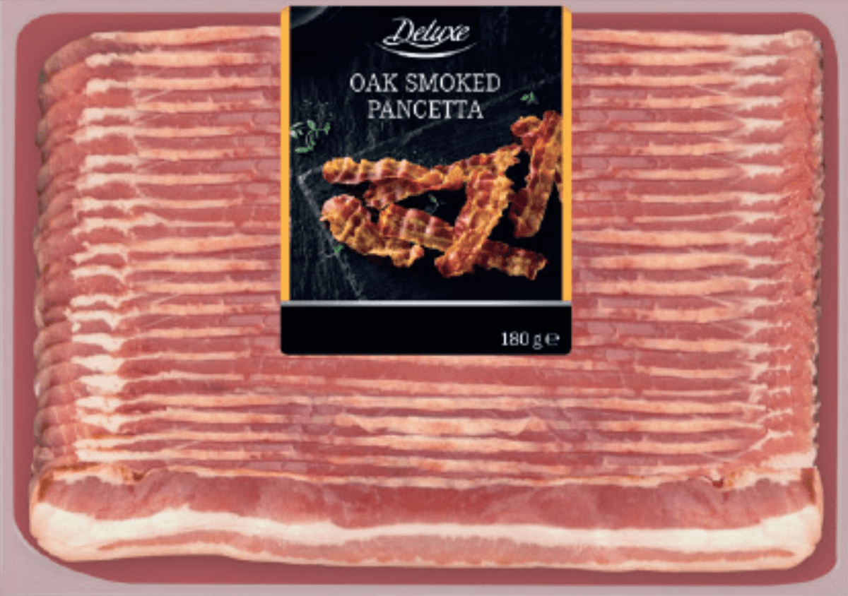 Deluxe Dimljena panceta 180 g - Akcija v trgovini Lidl