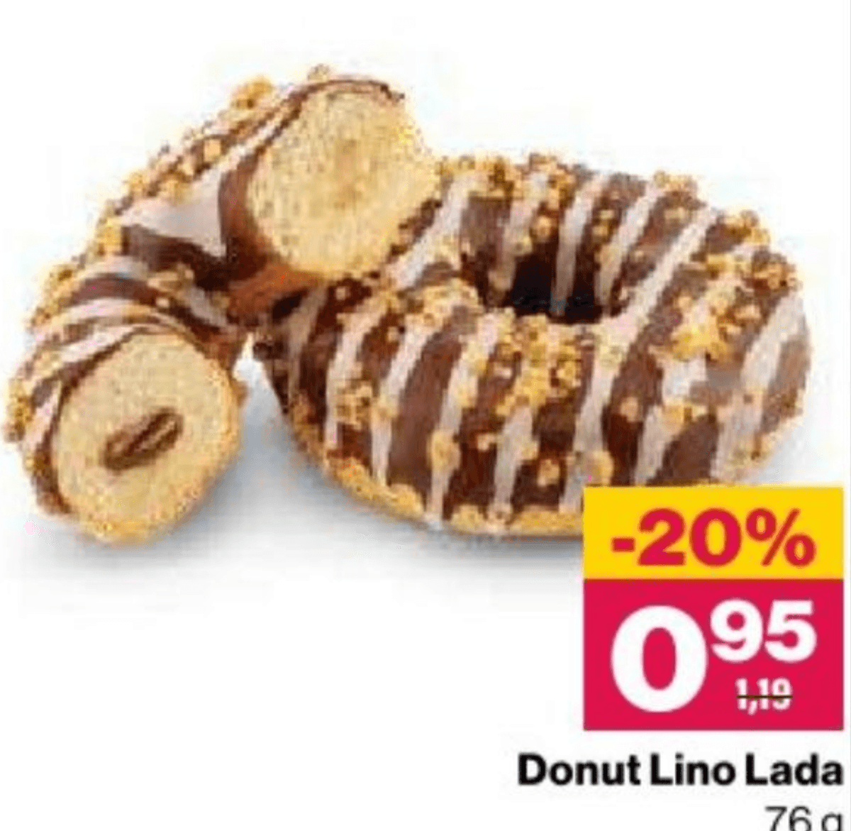 Donut Lino Lada 76 g - Akcija v trgovini Mercator
