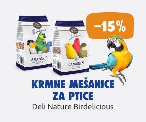 Deli Nature Birdelicious krmne mešanice za ptice 2 kg in 2,5 kg Akcija v trgovini Mr. Pet