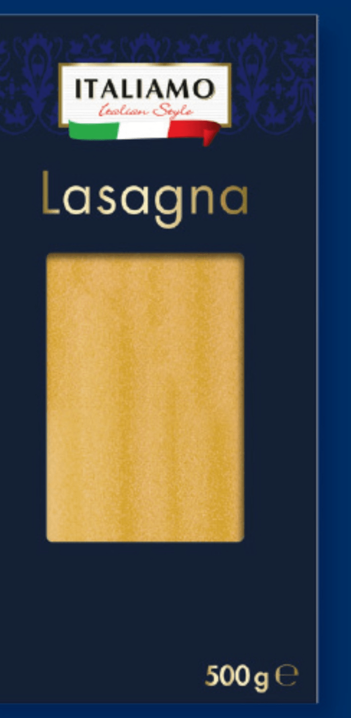 ITALIAMO Testenine za lazanjo 500 g - Akcija v trgovini Lidl