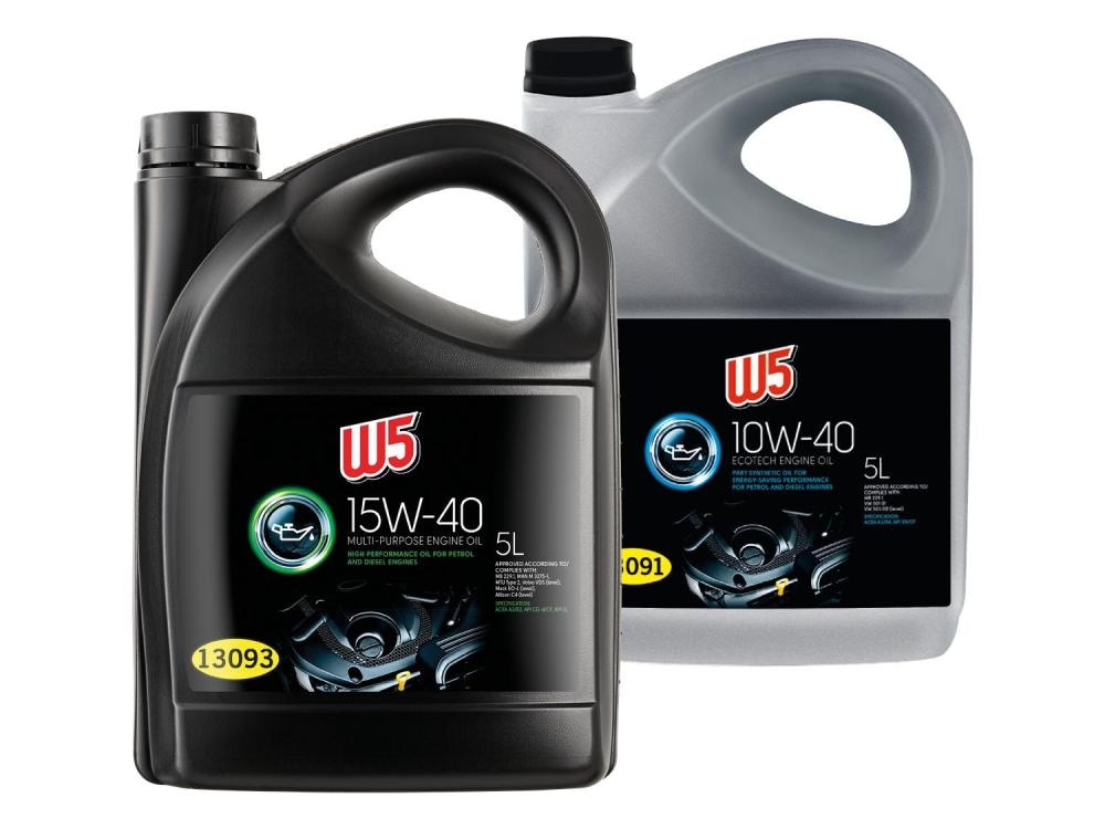 W5 Motorno olje 5L - Akcija v trgovini Lidl