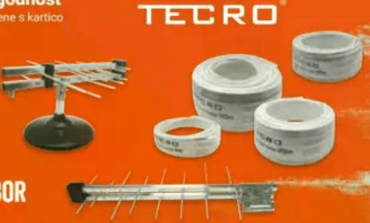 Antene in antenski pribor Tecro - Akcija v trgovini Pevex