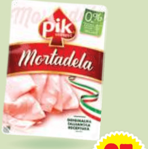 Narezek mortadela Pik 150 g - Akcija v trgovini Mercator