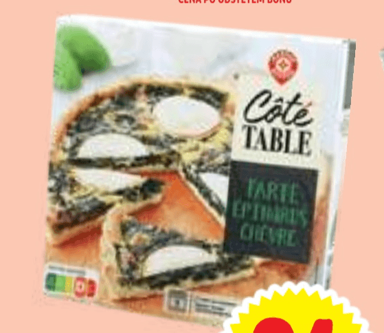 Pita s špinačo in kozjim sirom Côté Table 350 g - Akcija v trgovini E.Leclerc