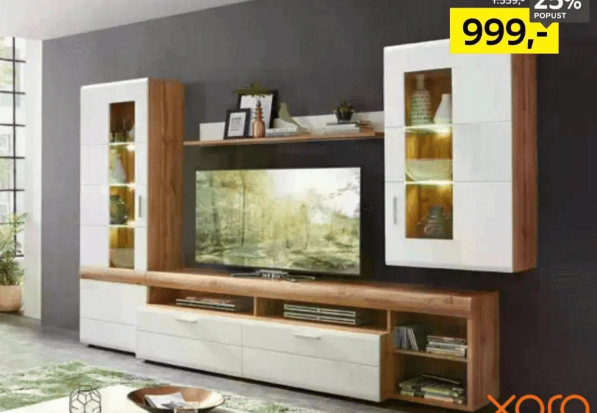 Dnevni regal xora - Akcija v trgovini Lesnina