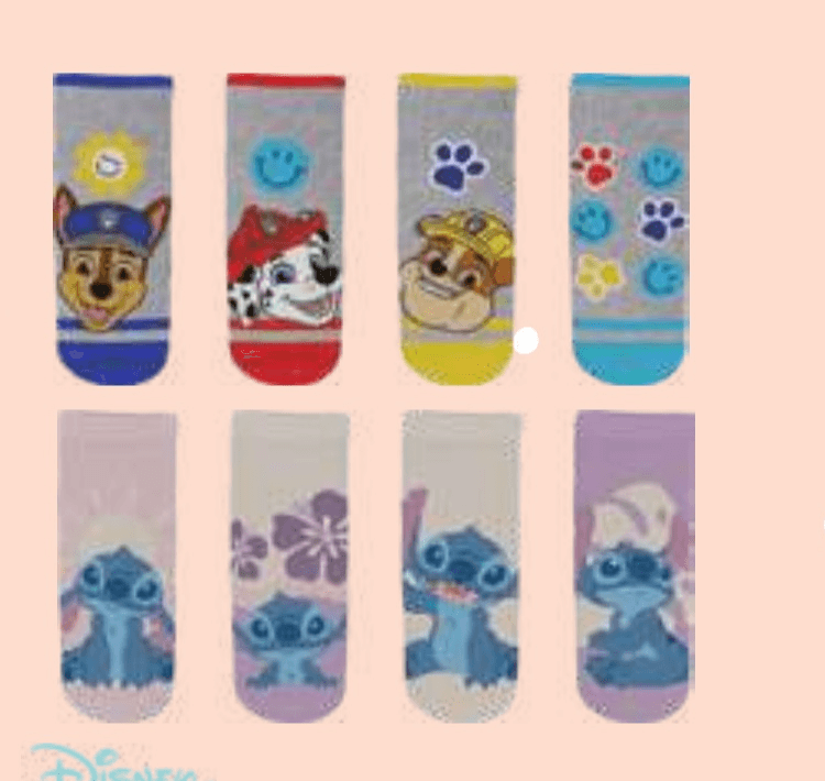 Otroške nogavice 4x Disney Baby - Akcija v trgovini E.Leclerc