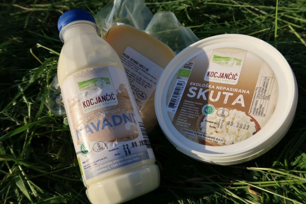 Ekološka nepasirana skuta 500 g Kmetija Kocjančič - Akcija v trgovini Spar