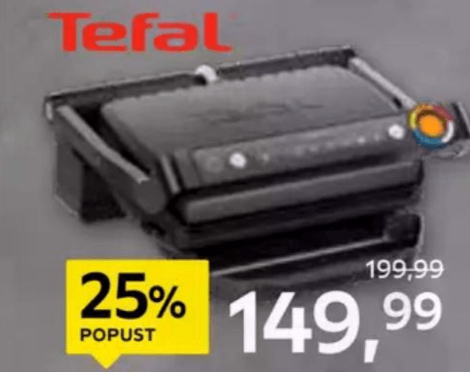 Tefal Kontaktni žar Optigrill+ GC712D10 - Akcija v trgovini Lesnina