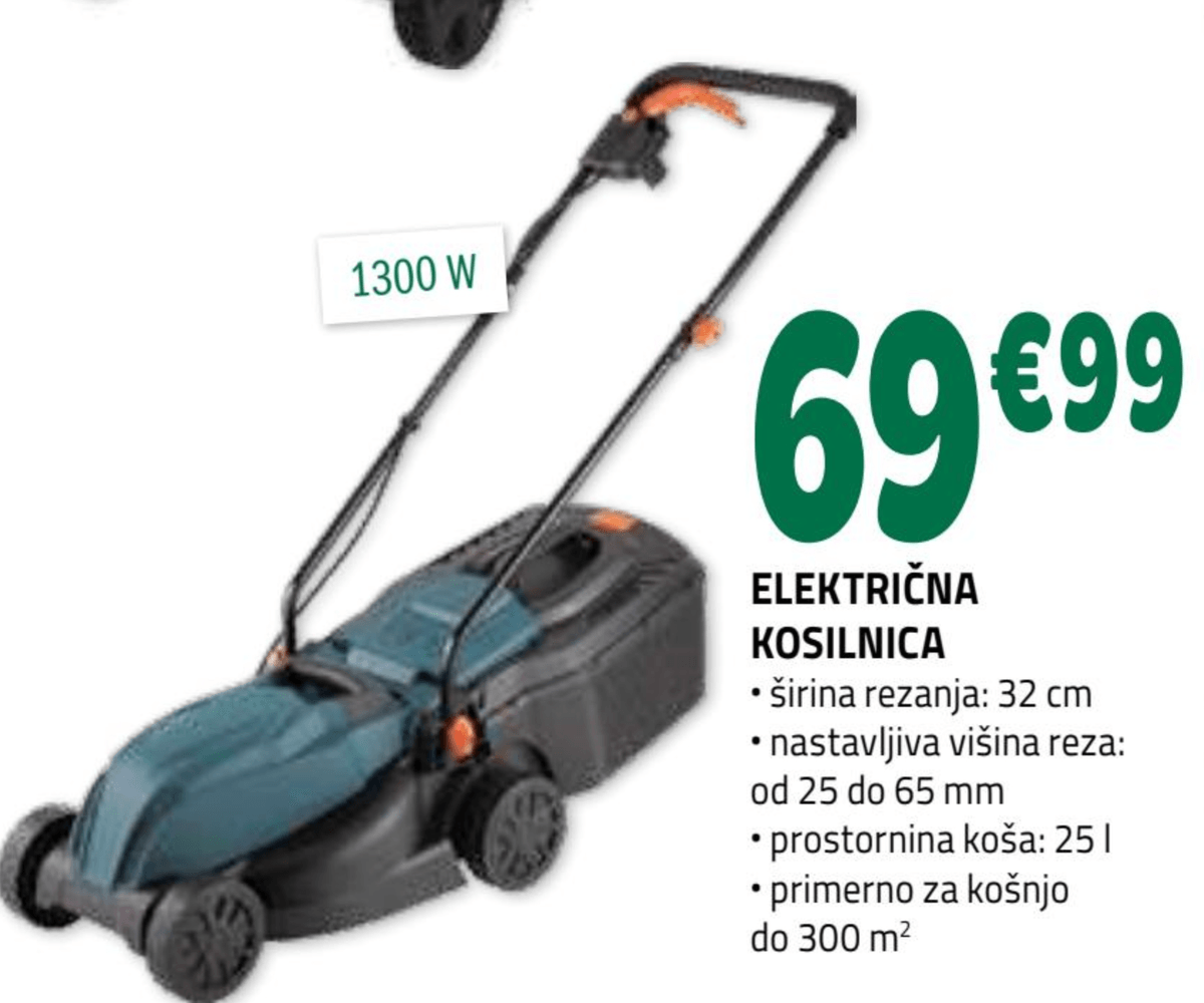 Električna kosilnica FoXter - Akcija v trgovini E.Leclerc