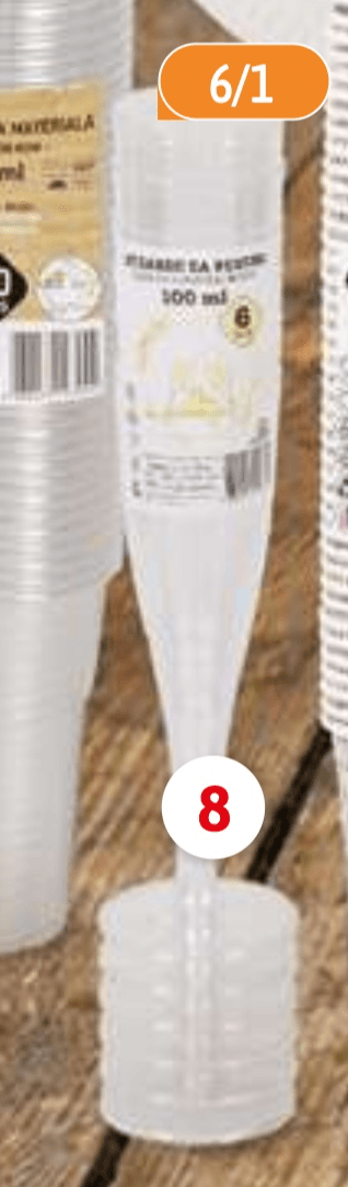 Set kozarcev za penino 6/1 - Akcija v trgovini E.Leclerc