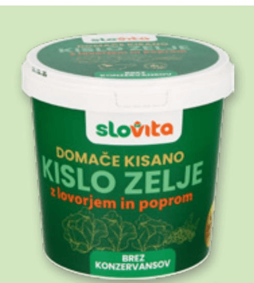 Slovita domače kisano kislo zelje 1 kg Akcija v trgovini Spar