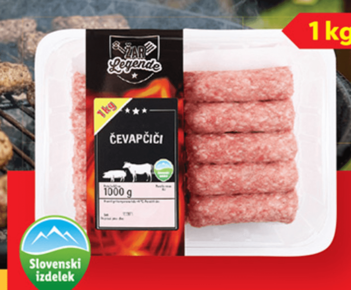 ŽAR LEGENDE Sveži čevapčiči 1 kg - Akcija v trgovini Lidl