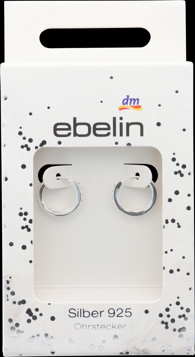 ebelin Silber 925 elegantni in brezčasni uhani 1 par - Akcija v trgovini Dm