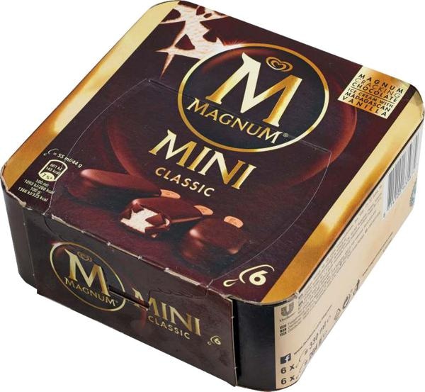 Sladoled Magnum Mini 6 x 55 ml - Akcija v trgovini Tuš