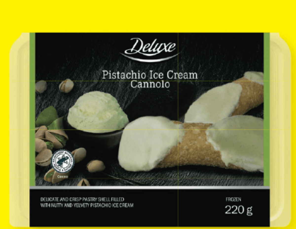 Deluxe Sladoled s pistacijo v pecivu "Cannolo" 220 g - Akcija v trgovini Lidl