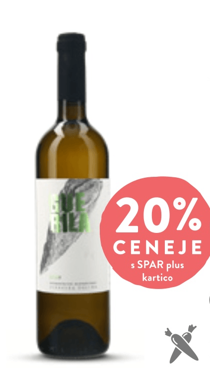 Vino Zelen 0.75 l Guerila - Akcija v trgovini Spar