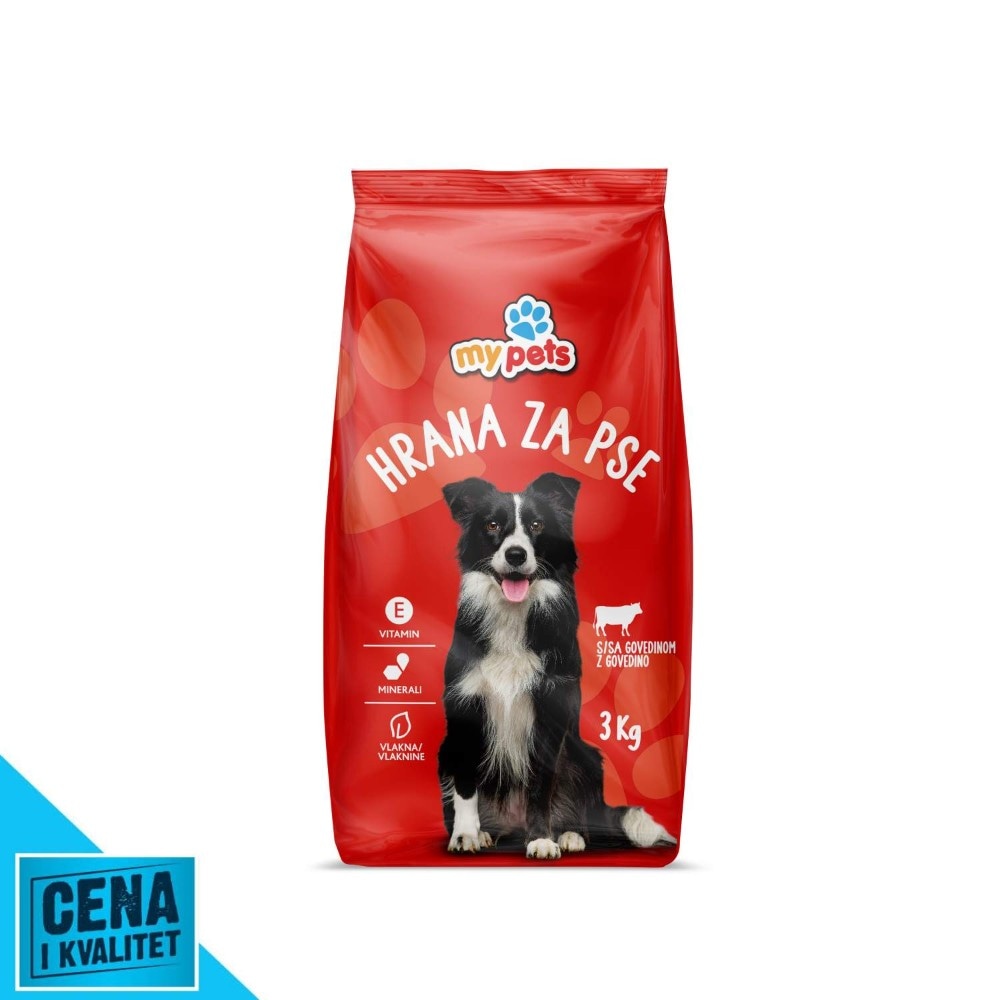 Hrana za pse My Pets 3 kg Akcija v trgovini Mercator