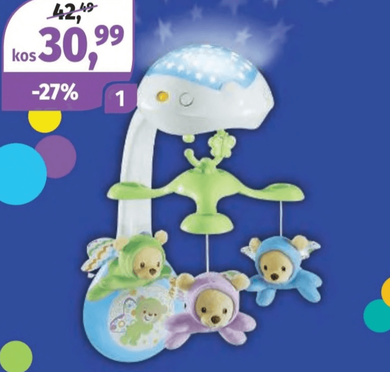 3V1 Glasbeni Vrtiljak Fisher-Price - Akcija v trgovini Mueller