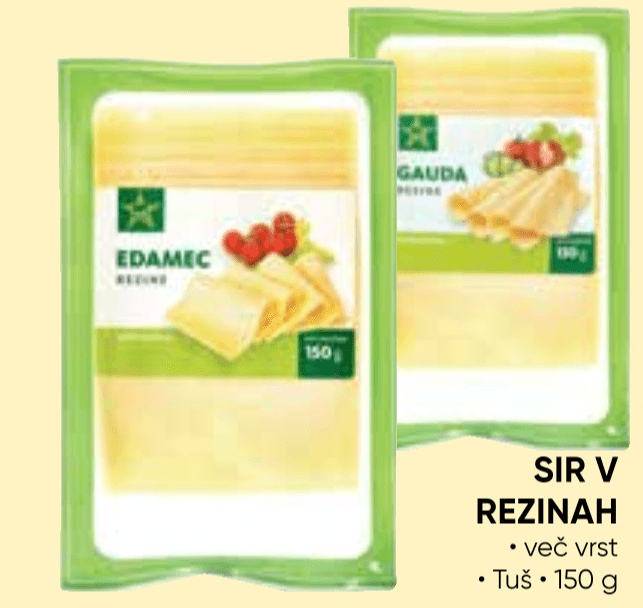 Sir v rezinah 150 g Tuš - Akcija v trgovini Tuš