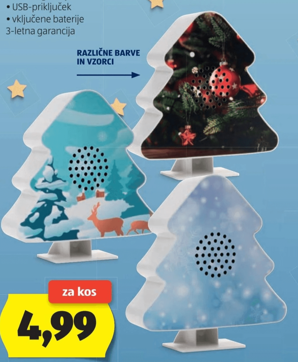 Božična glasbena skrinjica AMBIANO - Akcija v trgovini Hofer