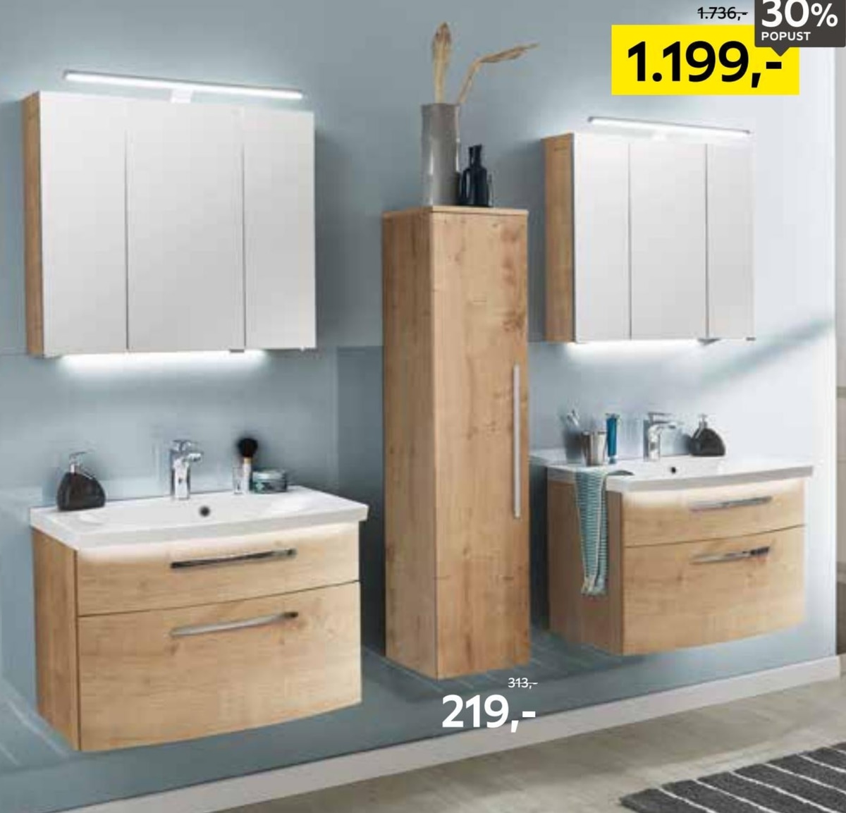 Kopalniško pohištvo 90 cm - Akcija v trgovini Lesnina