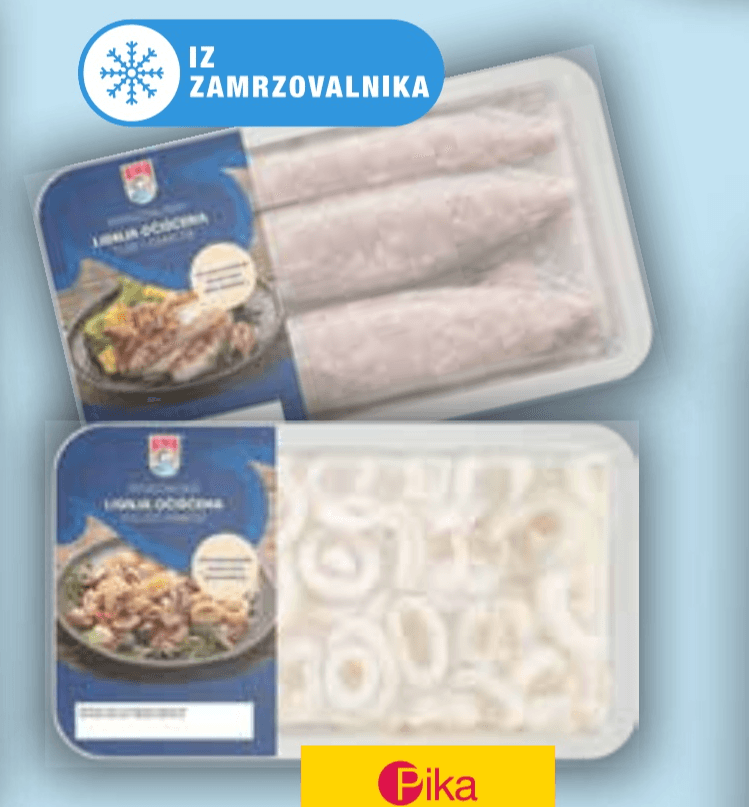 Lignji Eva 400 g - Akcija v trgovini Mercator