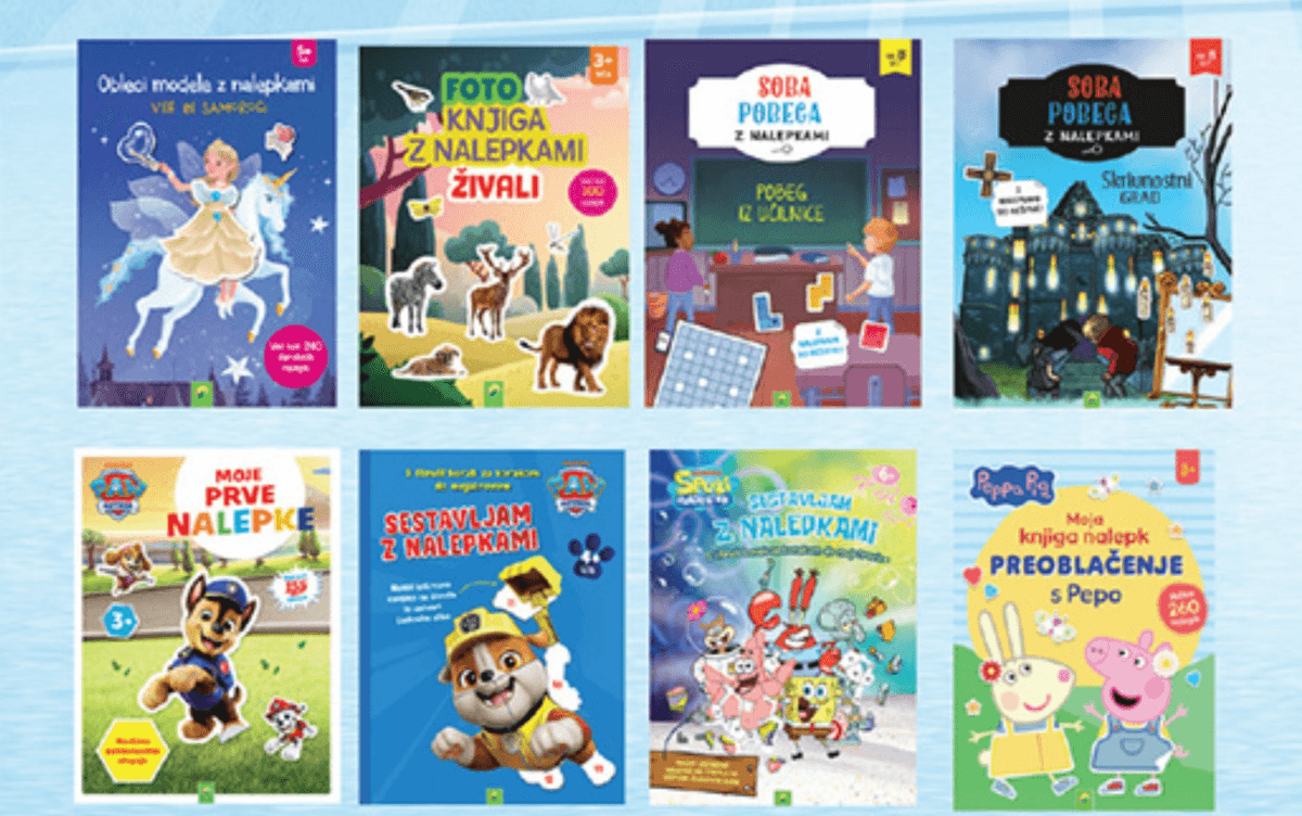 Knjiga z nalepkami - Akcija v trgovini Lidl