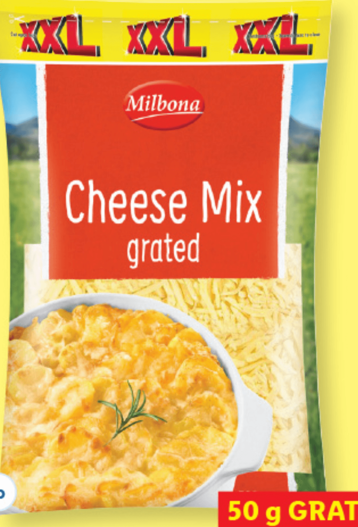 Milbona Ribani sir za gratiniranje XXL 500 g - Akcija v trgovini Lidl