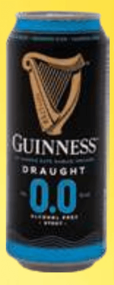 Brezalkoholno temno pivo Guinness 0,44 l - Akcija v trgovini E.Leclerc
