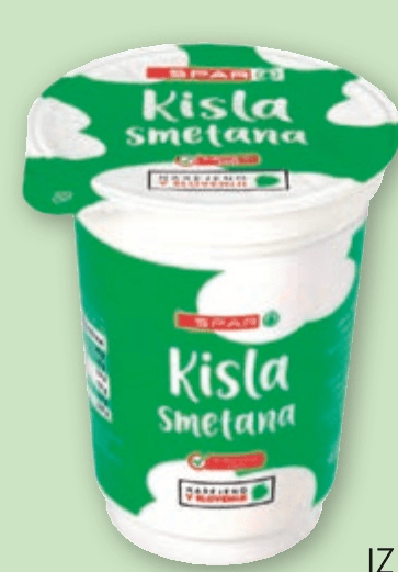 KISLA SMETANA 400 g SPAR - Akcija v trgovini Spar
