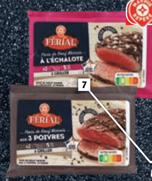 Ferial Mariniran goveji zrezek 240 g - Akcija v trgovini E.Leclerc