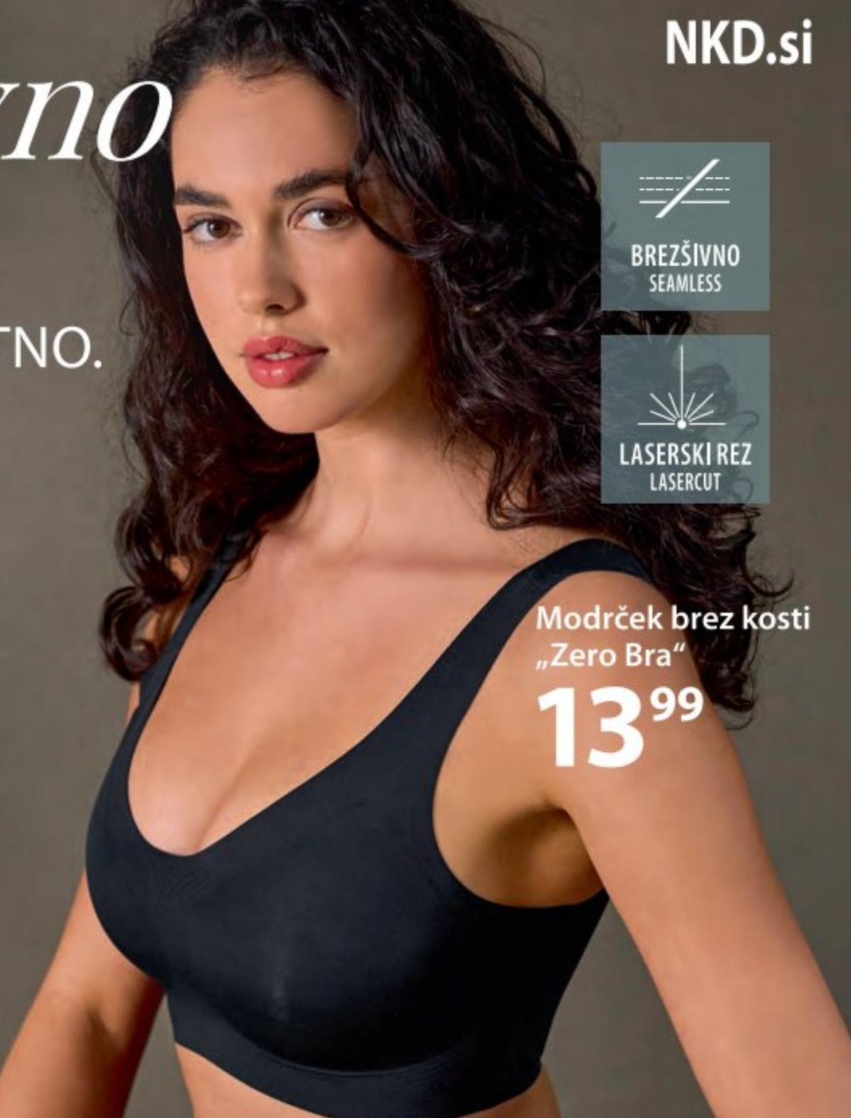 Modrček brez kosti „Zero Bra” Body Collection - Akcija v trgovini NKD