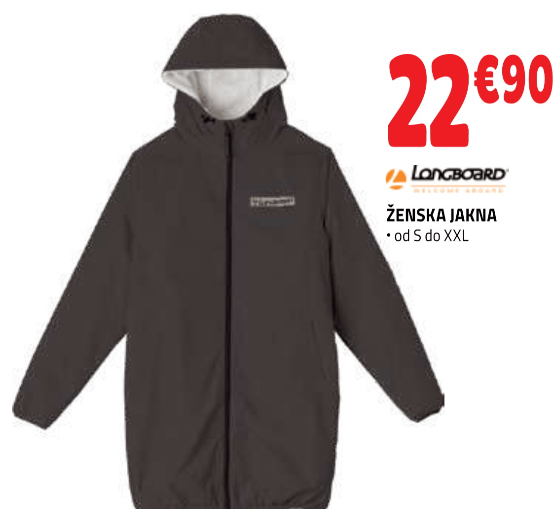 LONGBOARD Ženska Jakna - Akcija v trgovini E.Leclerc