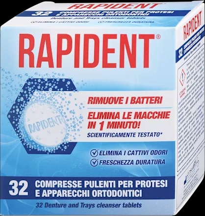 Rapident tablete za čiščenje protez 32 kosov - Akcija v trgovini Dm