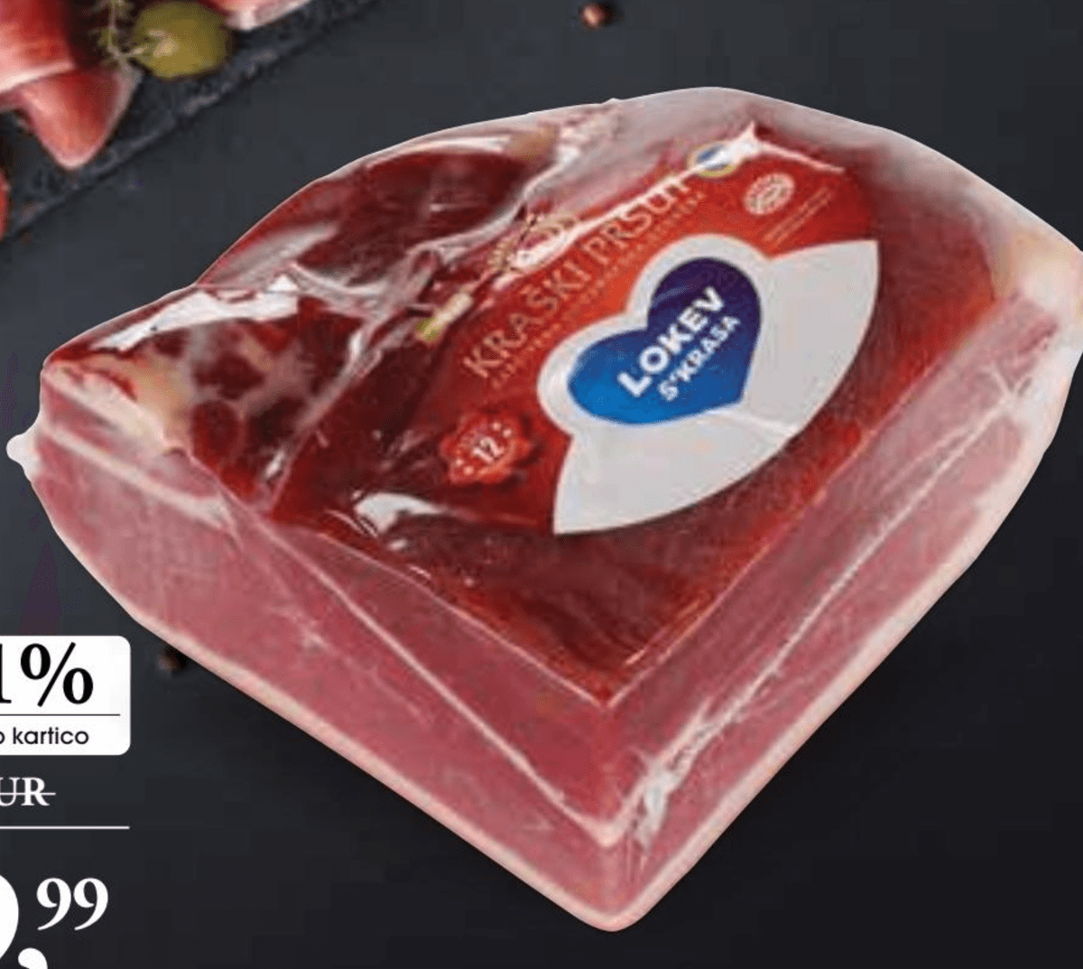 Kraški pršut Lokev S'krasa - Akcija v trgovini E.Leclerc