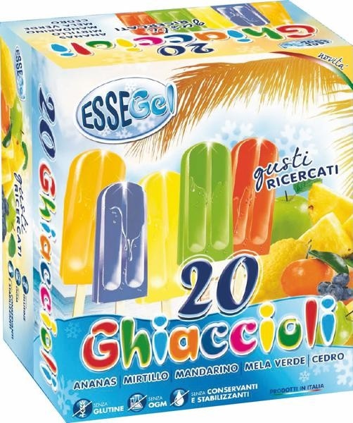 Ledenka na palčki Essegell 20 x 70 g - Akcija v trgovini Tuš