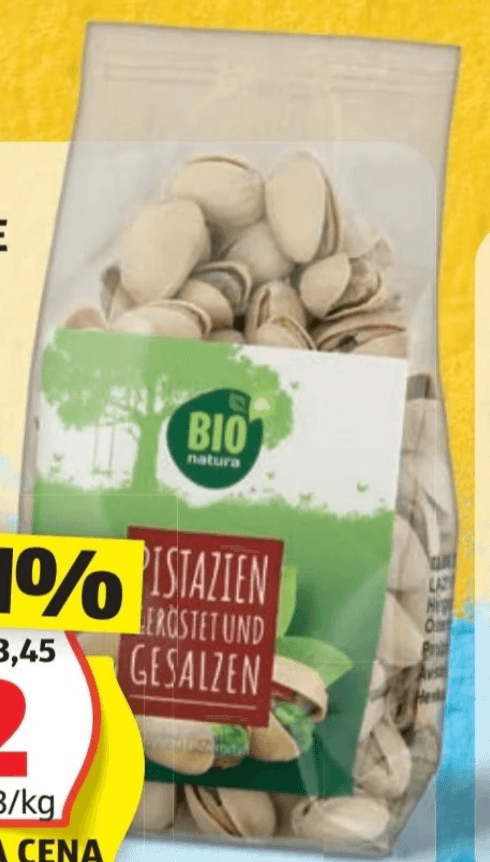 Bio pistacije 150 g - Akcija v trgovini Hofer