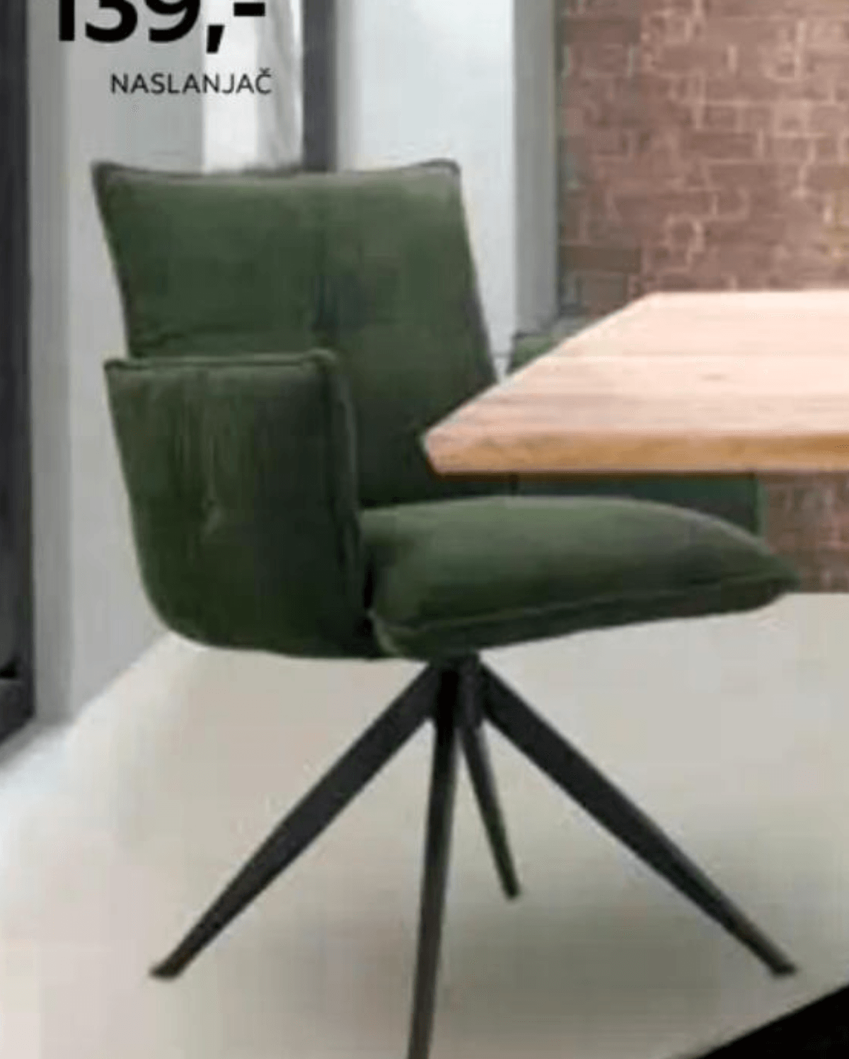 Naslanjač LINEA NATURA - Akcija v trgovini Lesnina