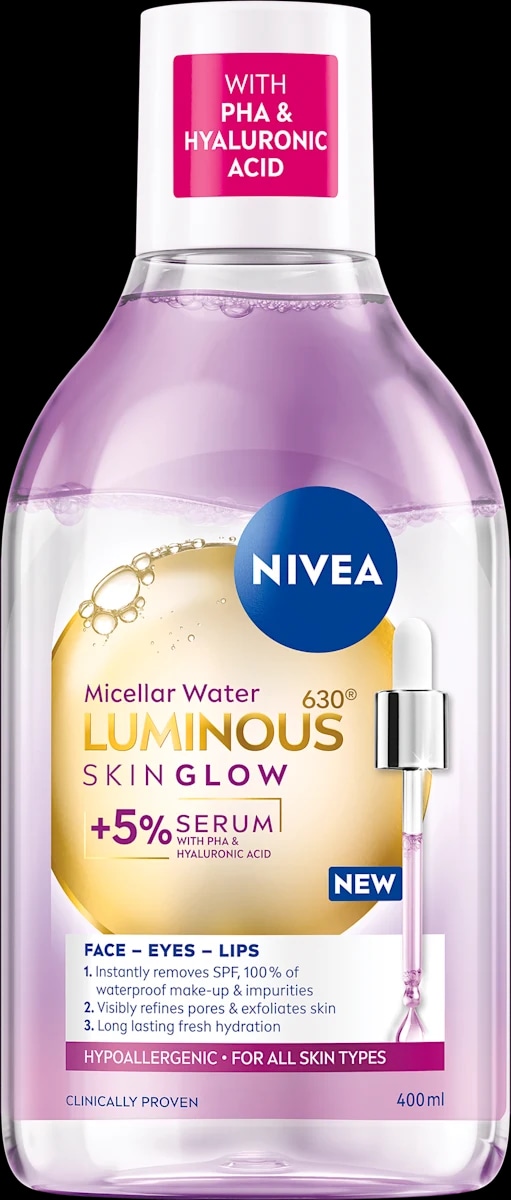 NIVEA Luminous630 Skin Glow micelarna voda 400 ml - Akcija v trgovini Dm